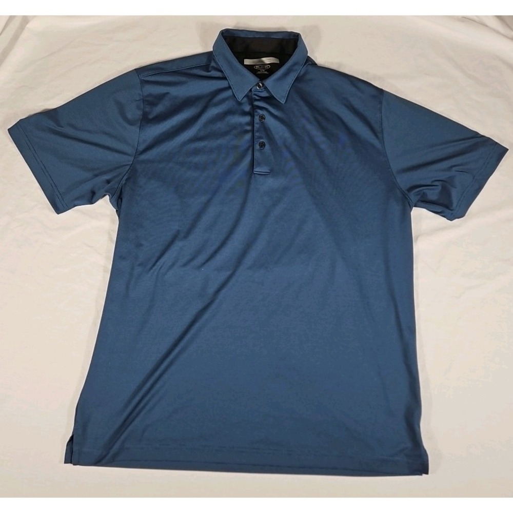 Greg Norman Play Dry Blue Mens Golf Polo Large